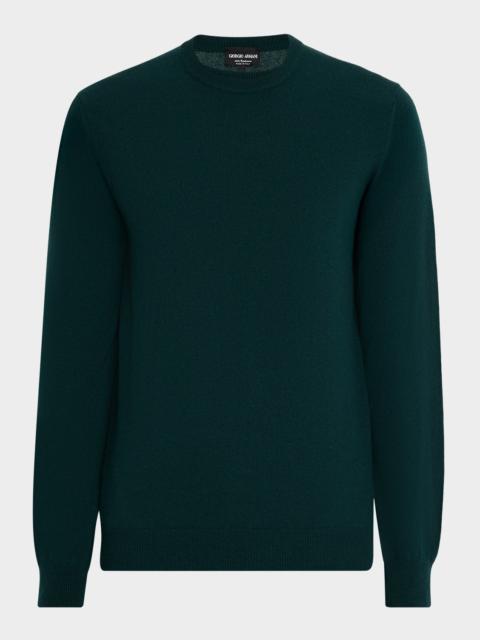 GIORGIO ARMANI Men's Cashmere Crewneck Sweater