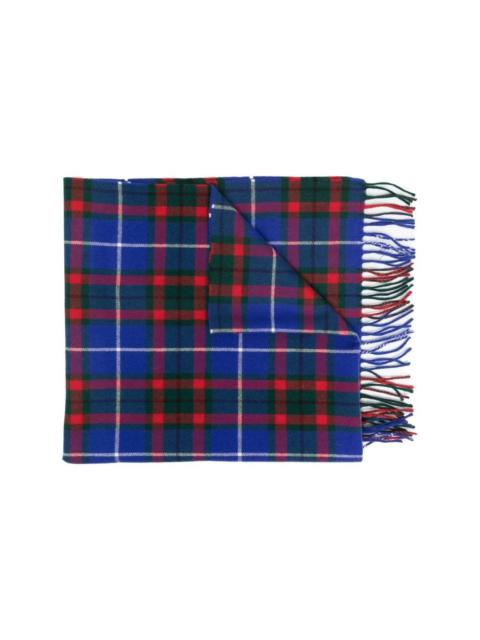Marni check-pattern knitted scarf