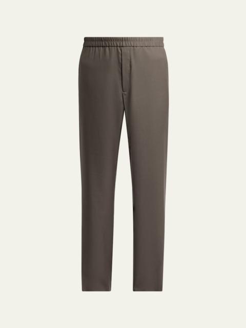 The Row Men's Tosca Straight-Leg Wool-Silk Pants