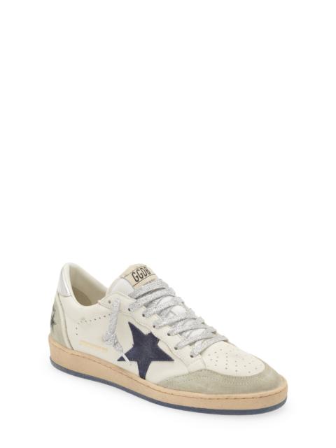 Golden Goose Golden Goose Ball Star Low Top Sneaker in White/Ice/Navy