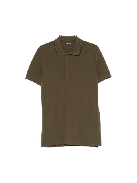 TOM FORD Piquet cotton polo shirt