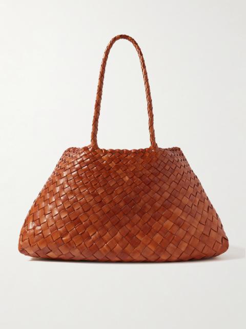 DRAGON DIFFUSION Santa Croce Big Woven Leather Tote Bag