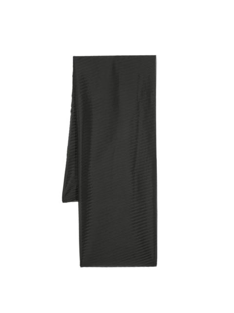 EMPORIO ARMANI fully-pleated scarf