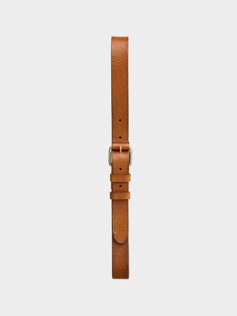 Nudie Jeans Dwayne Leather Belt Toffee Brown