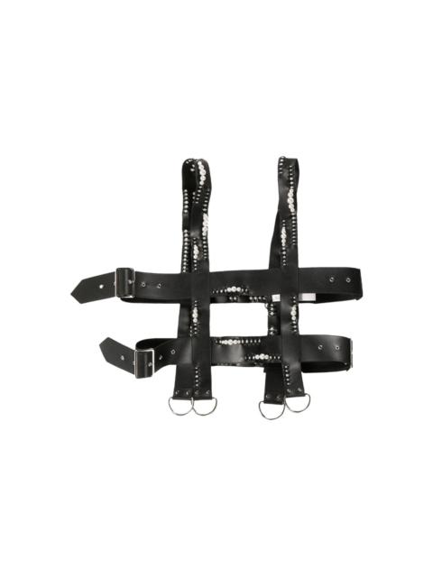 Noir Kei Ninomiya pearl-embellished harness top