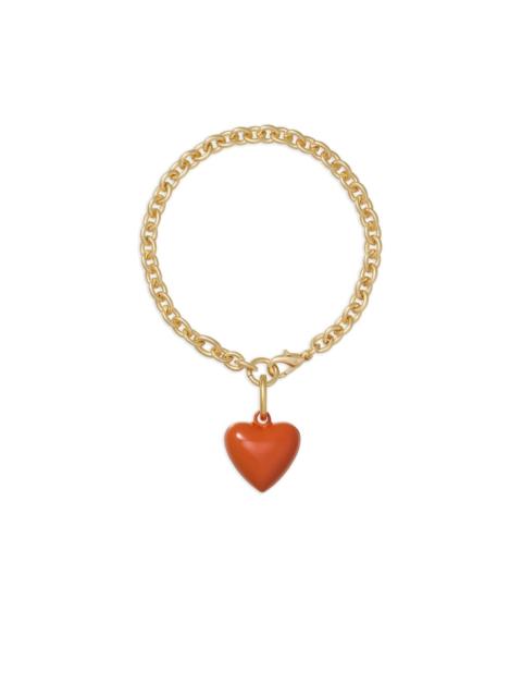 ROXANNE ASSOULIN The Mini Puffy heart-charm bracelet