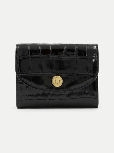 VERONICA BEARD CROC-EMBOSSED FLAP CARD HOLDER