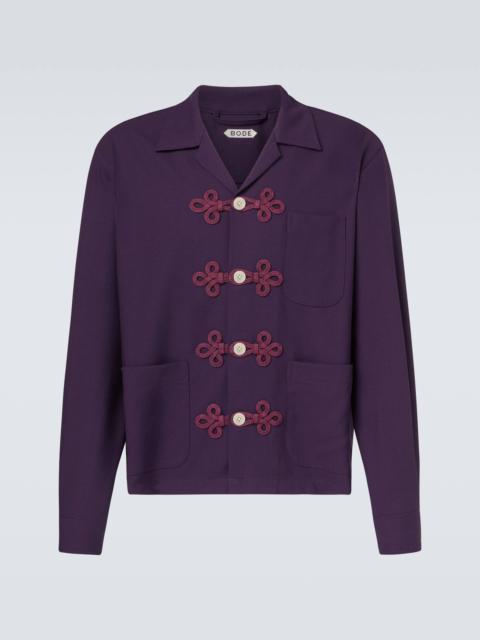 BODE Astor embroidered wool shirt