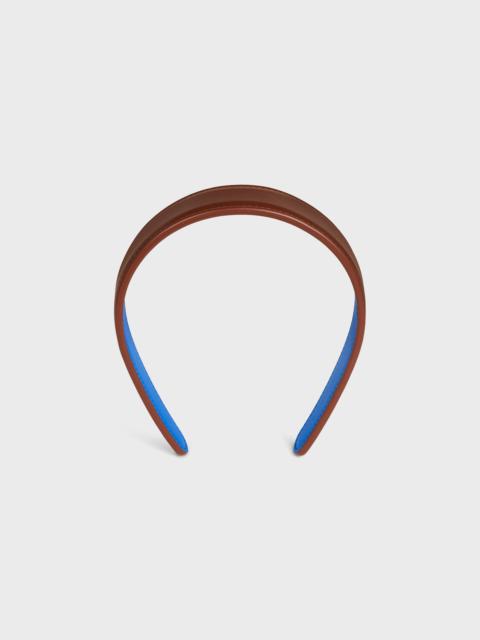 CELINE CELINE BICOLOR HEADBAND IN LAMBSKIN