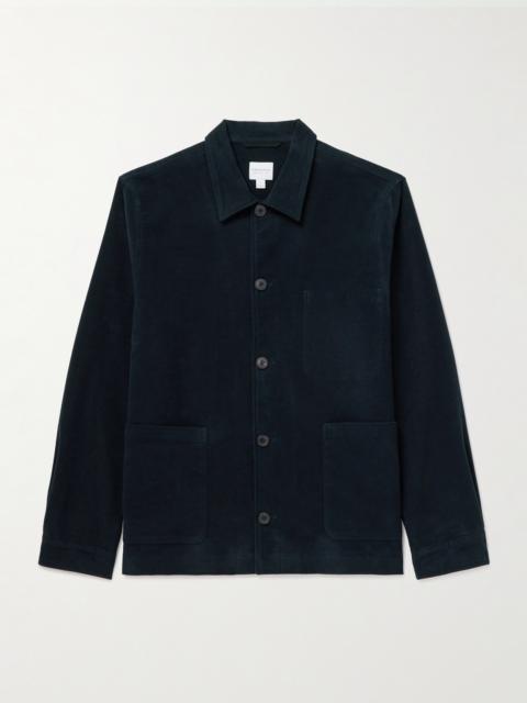 Sunspel Cotton-Blend Moleskin Shirt Jacket