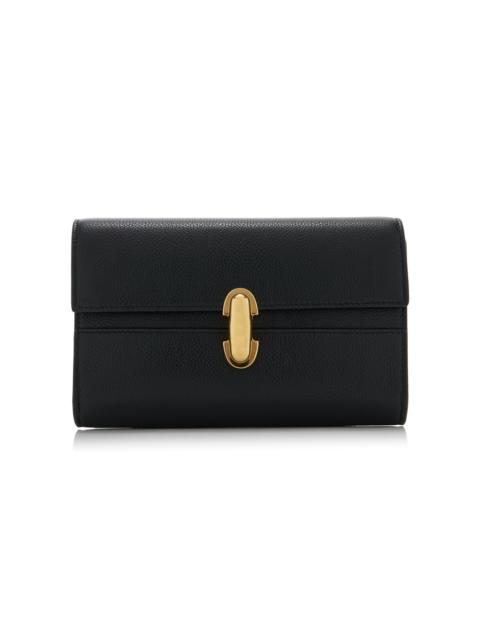 SAVETTE Symmetry Leather Mini Bag black