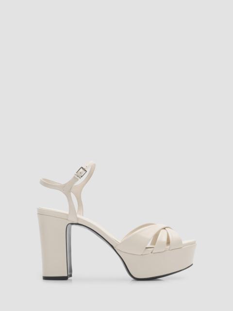 SCHUTZ Women's Keefa 100MM Platform Sandals - Sugar White