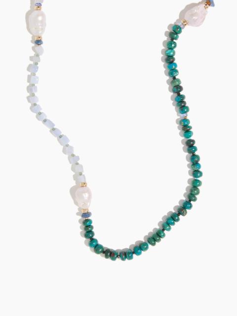 LIZZIE FORTUNATO Cabana Necklace in Peacock Multi