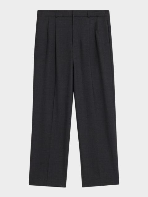 SIMKHAI Men's Julian Tapered-Leg Pleated Trousers