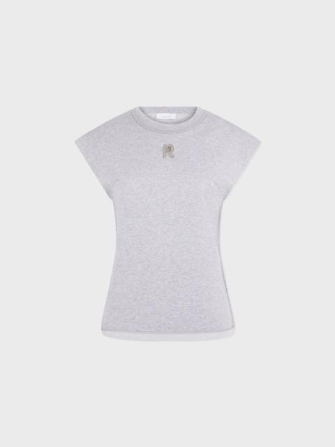 rabanne SHORT-SLEEVED GREY T-SHIRT