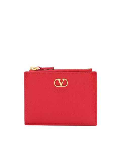 Valentino Vlogo Signature grainy calfskin card holder