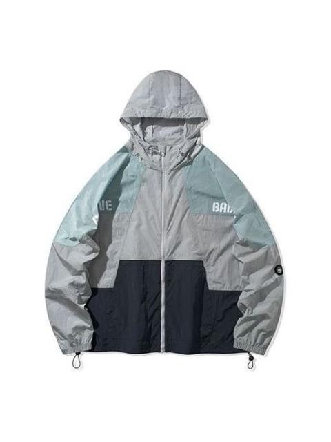 Li-Ning Li-Ning Colorblock Sports Hooded Jacket 'Grey Green' AFDQ213-1