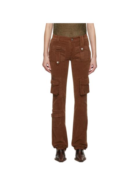 Brown Cargo Pocket Trousers