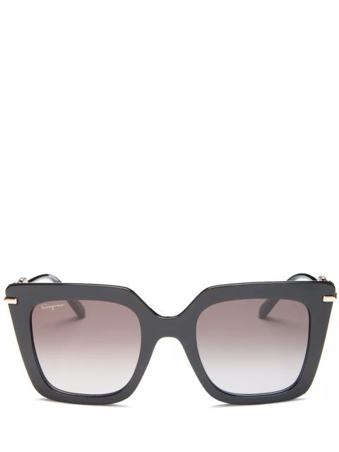 FERRAGAMO Square Sunglasses, 51mm