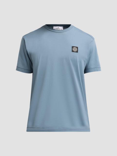 Stone Island Men's Cotton Crewneck T-Shirt - Blue Acciaio