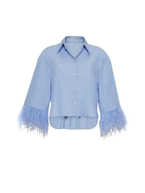 Cara Cara Chester Shirt
Tailored Meets Playful in Feathered Perfection