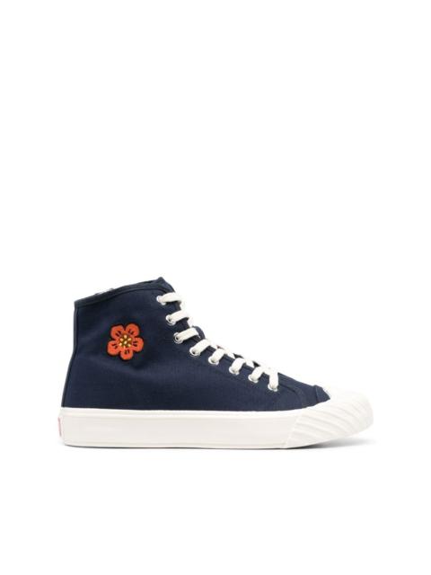 KENZO floral-patch high-top sneakers