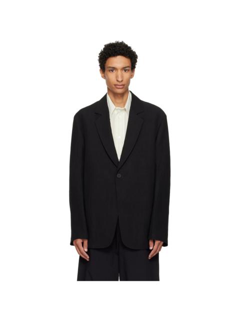 Studio Nicholson Black Denison Linen Blazer