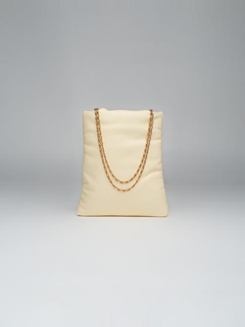 Nanushka NOELANI - Chain-embellished vegan leather bag - Vanilla