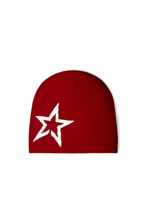PERFECT MOMENT star-print beanie
