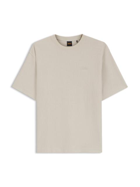 BOSS RELAXED-FIT T-SHIRT IN RIBBED COTTON