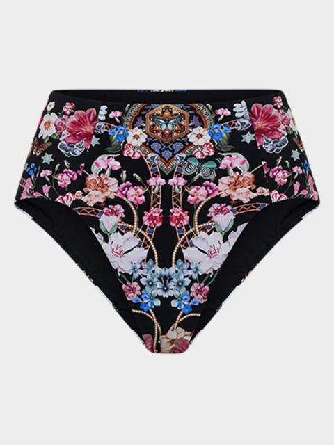 CAMILLA Midnight in Monserrate High-Waist Paneled Bikini Bottoms