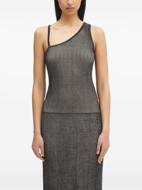 SAMSØE SAMSØE striped one-shoulder top