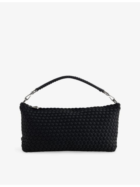 NAGHEDI Porto Halfmoon Small Woven Shoulder Bag