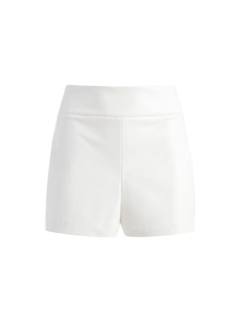 Alice + Olivia DONALD VEGAN LEATHER SHORT