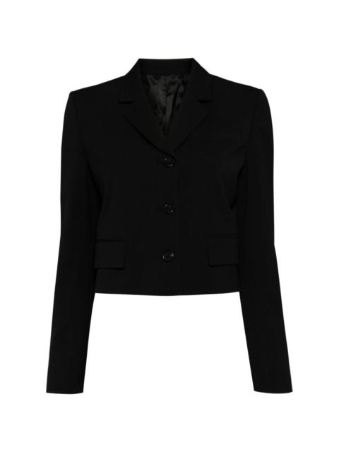 cropped single-breasted blazer