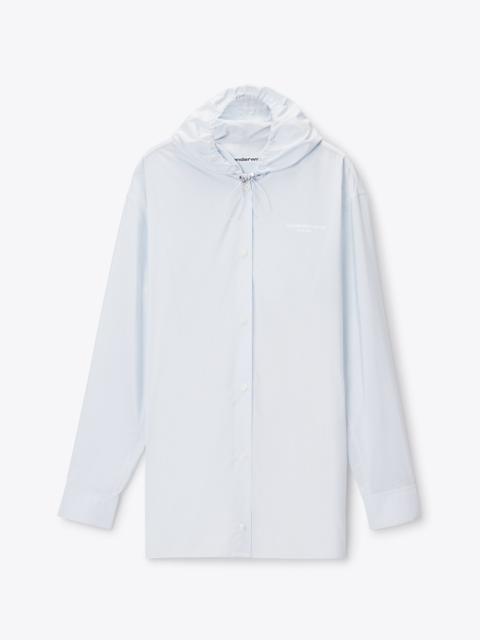 Alexander Wang BUTTON-DOWN HOODIE