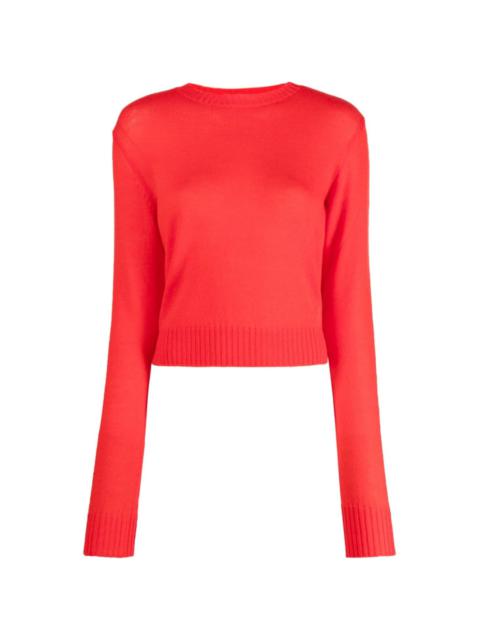 crew-neck wool jumper