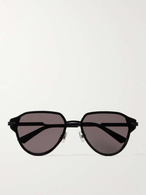 Bottega Veneta Aviator-Style Metal and Acetate Sunglasses