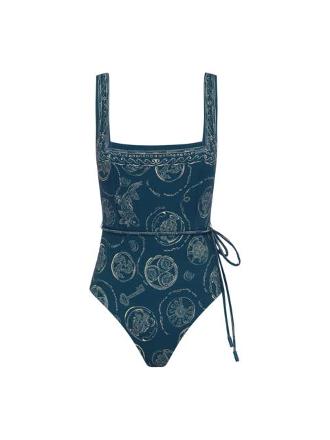 ALÉMAIS Lucky Square Neck One Piece