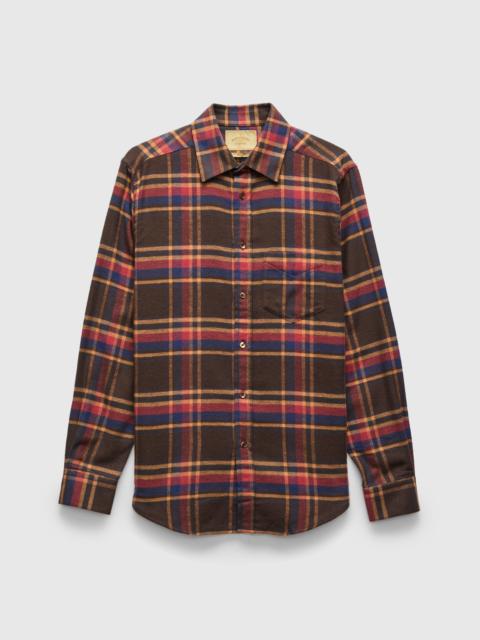Portuguese Flannel Castor Button-Up Shirt in Quartz