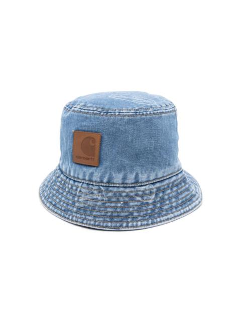 Maitland-stamp denim bucket hat