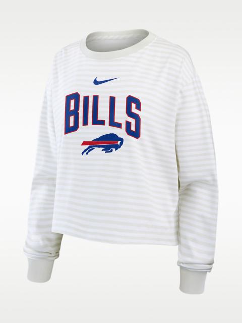 Nike Buffalo Bills Primetime Women's Nike Cropped Long-Sleeve T-Shirt