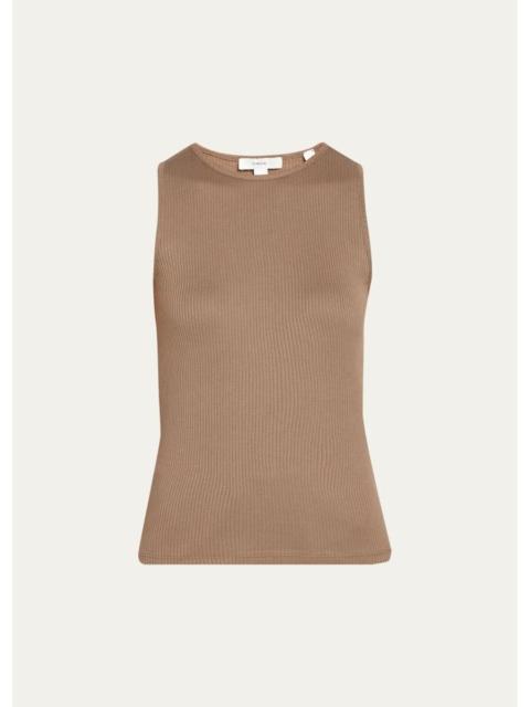 Vince Cotton Rib Shell Top