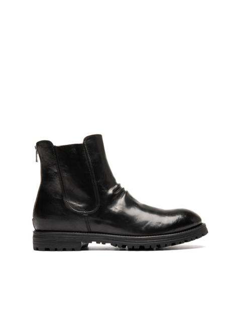 OFFICINE CREATIVE zipped leather boots