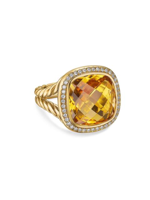 DAVID YURMAN Women's Albion Ring in 18K Yellow Gold - Citrine