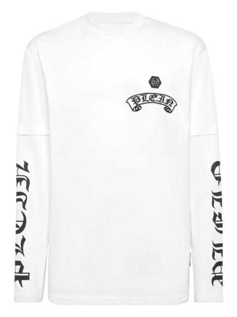 PHILIPP PLEIN logo-print long-sleeve T-shirt