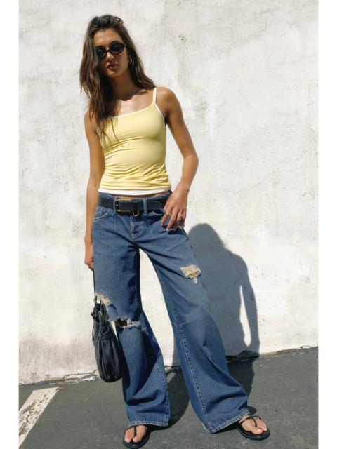 FREE PEOPLE We The Free Teagan Low-Rise Baggy Boyfriend Jeans
