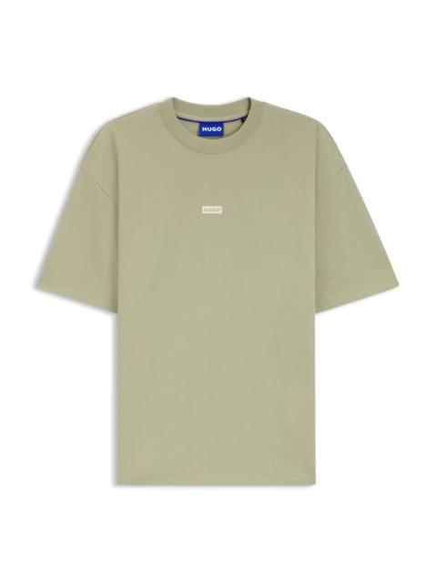 HUGO LOGO-PRINT T-SHIRT IN COTTON JERSEY