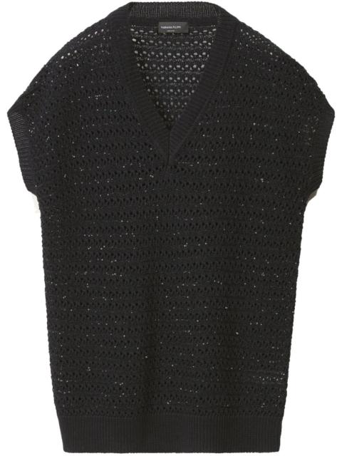 FABIANA FILIPPI open-knit T-shirt
