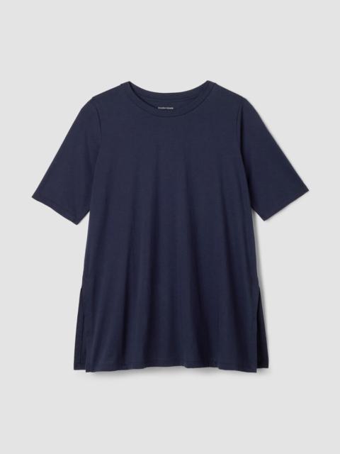 EILEEN FISHER Organic Pima Cotton Jersey Long Tee